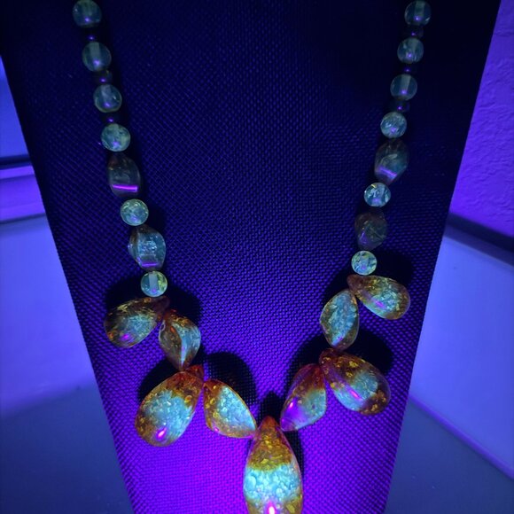 Vintage Baltic Amber Chunky Beaded Statement Necklace 86g - Picture 6 of 11